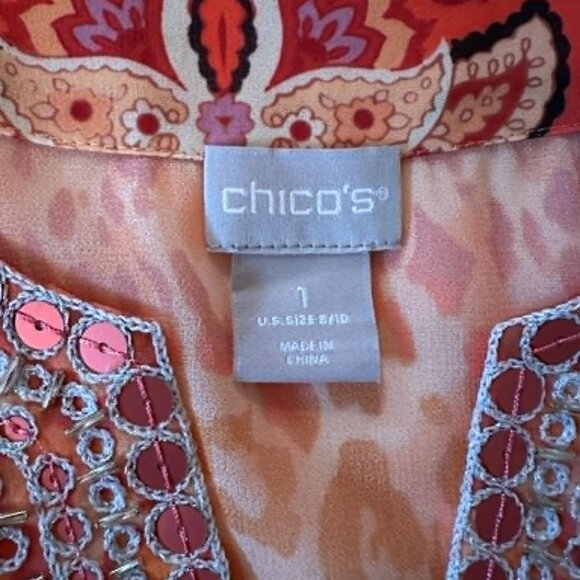 Chico’s Embellished Ott Tunic - Picture 7 of 8